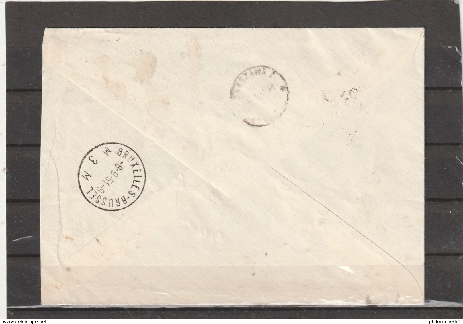 Poland COVER To Belgium 1951 - Lettres & Documents