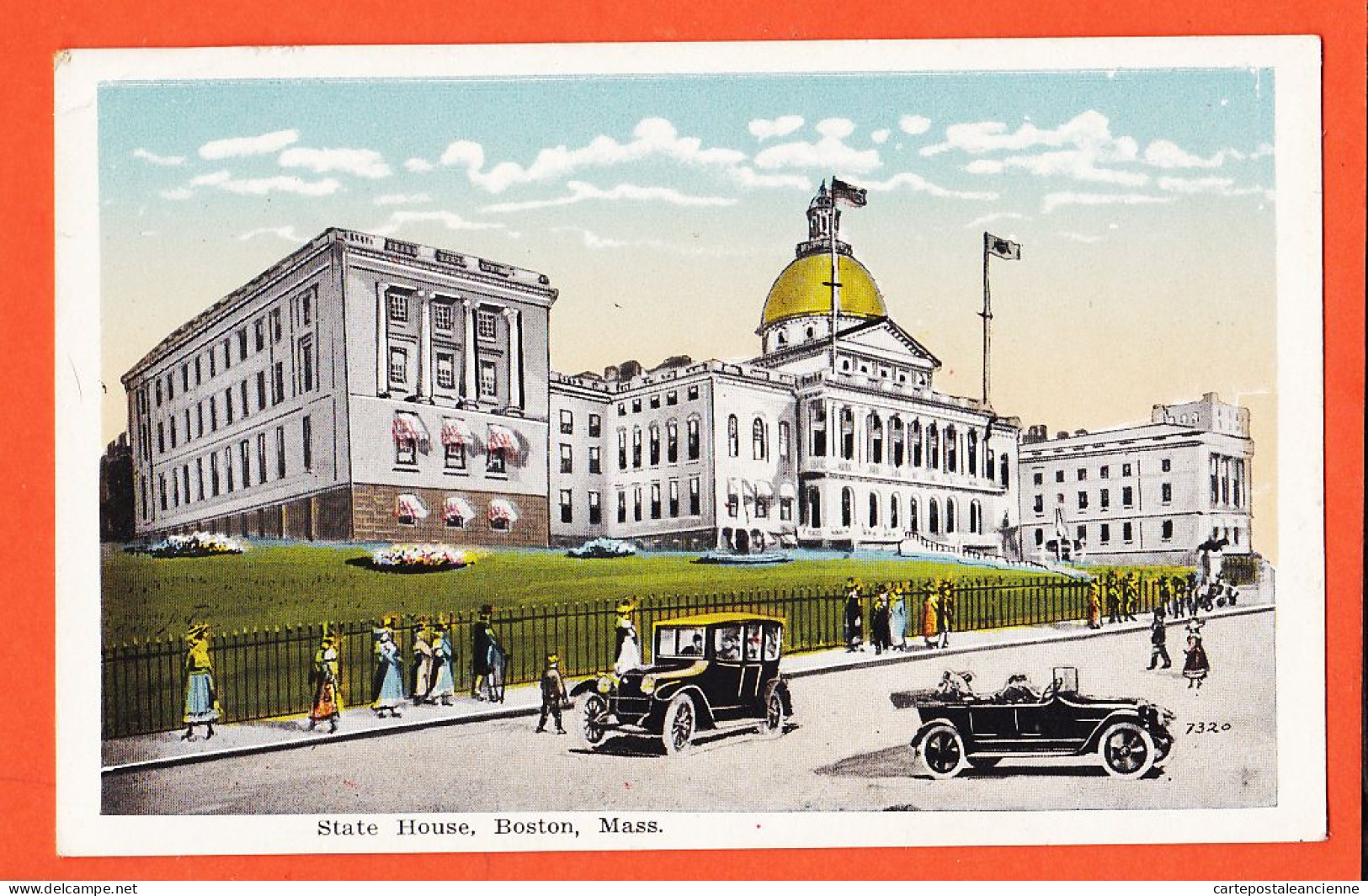 12327 / ⭐ BOSTON Massachusetts State House1910s Published ABRAMS Roxbury Mass - Boston