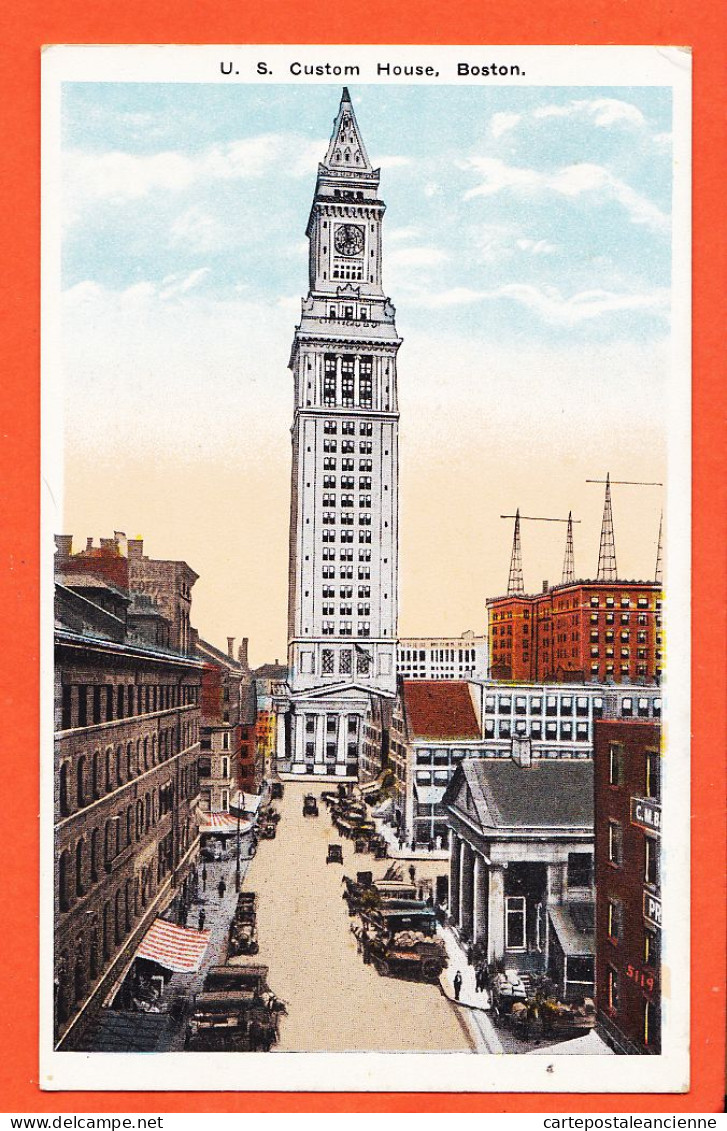 12329 / ⭐ BOSTON Massachusetts U.S Custom House 1847 Published ABRAMS Roxbury Mass 1910s - Boston