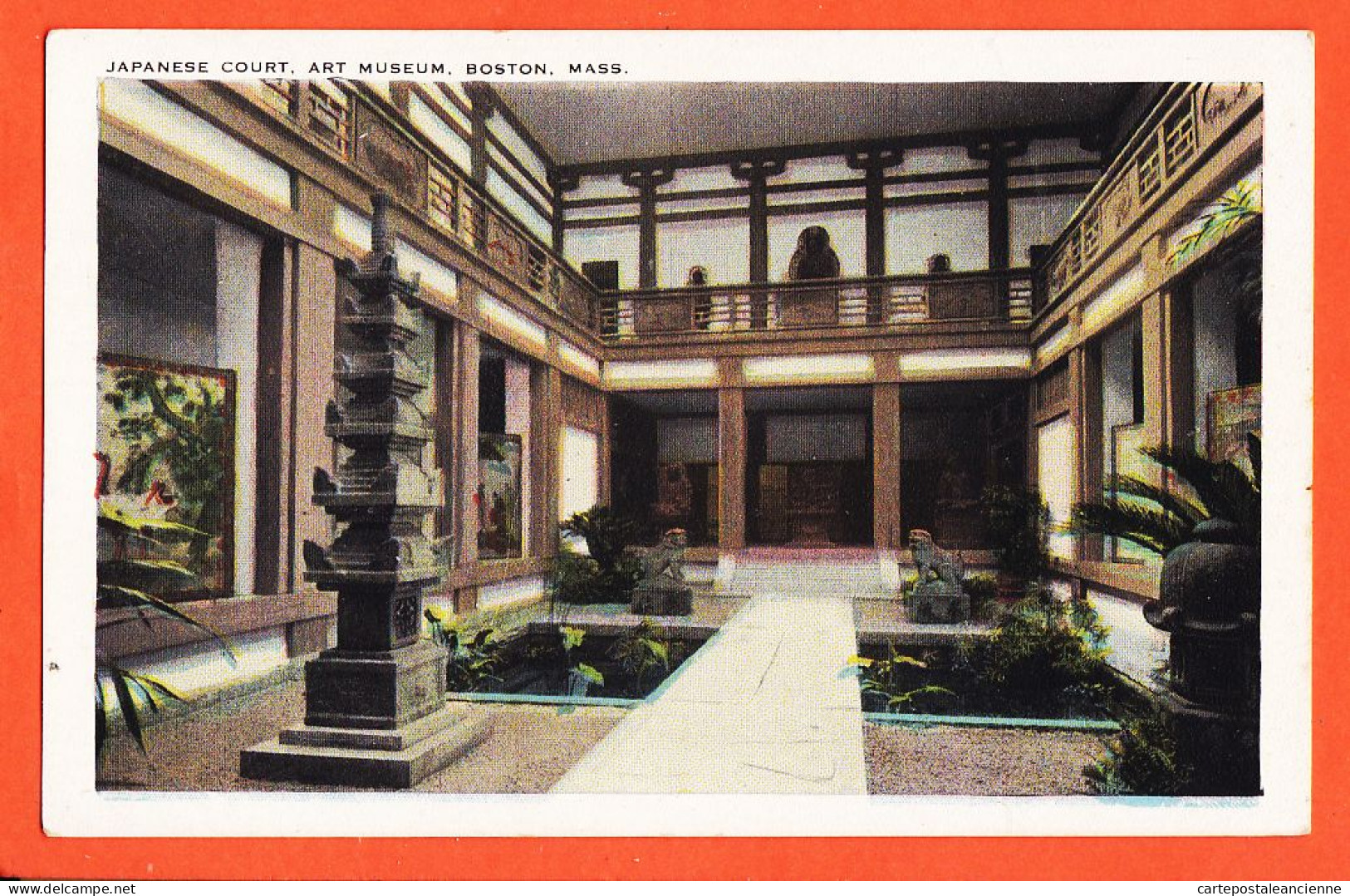 12326 / ⭐ BOSTON Massachusetts JAPANESE Court Art Museum 1910s Published ABRAMS Roxbury Mass - Boston
