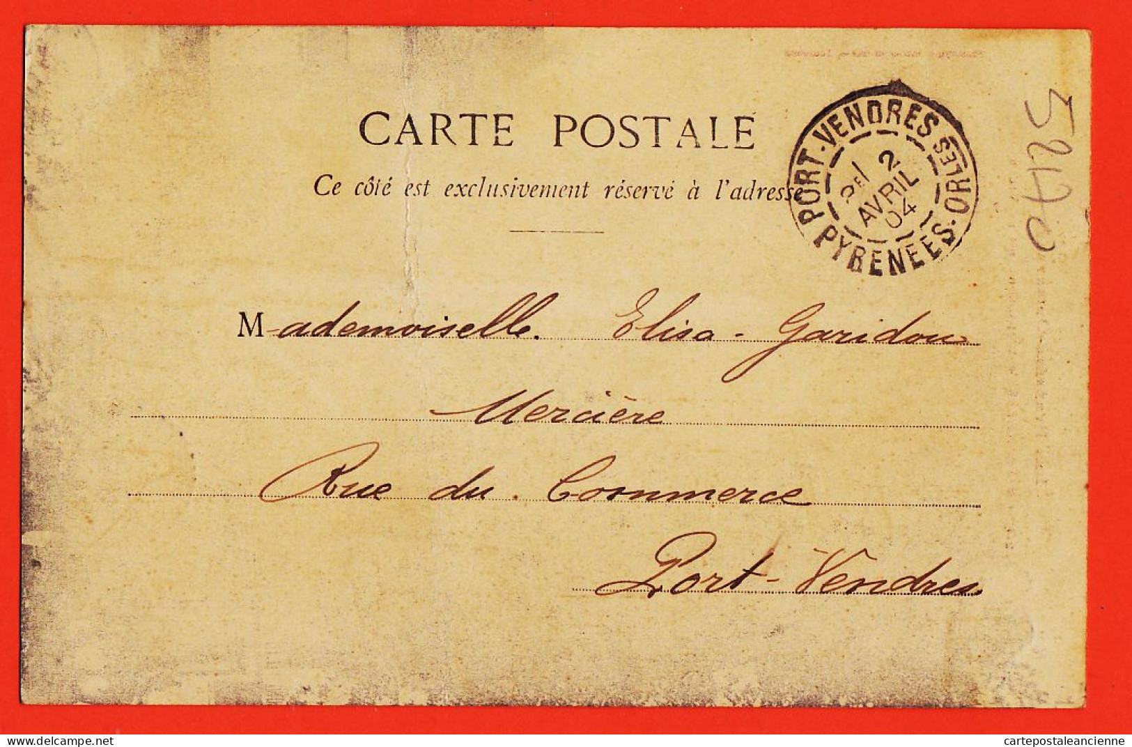 12275 / ⭐ RIVESALTES (66) L'Horloge De La Ville 1904 à GARIDOU Port-Vendres LABOUCHE JANSOU  Pyrénées Orientales - Rivesaltes