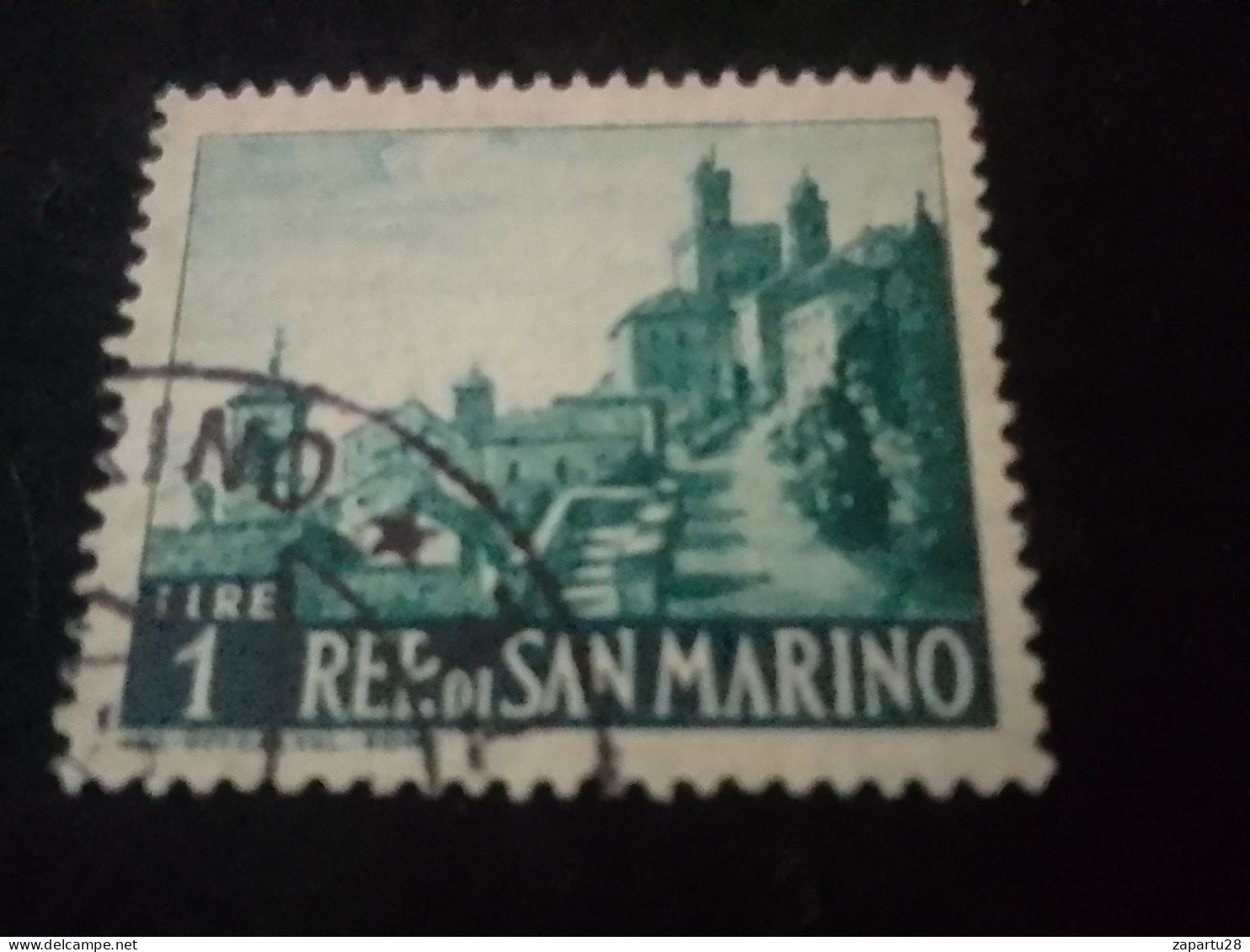 SAN MARİNO -1960-80     1    LİRE   DAMGALI - Usati