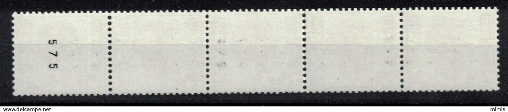 BELGIQUE   1982   R72  Bande De 5  N° 575 ** Sans Charnière - Coil Stamps