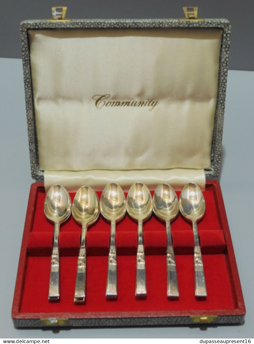 - BOITE COFFRET 12 PETITES CUILLERES METAL Argenté COMMUNITY Collection      E - Silverware