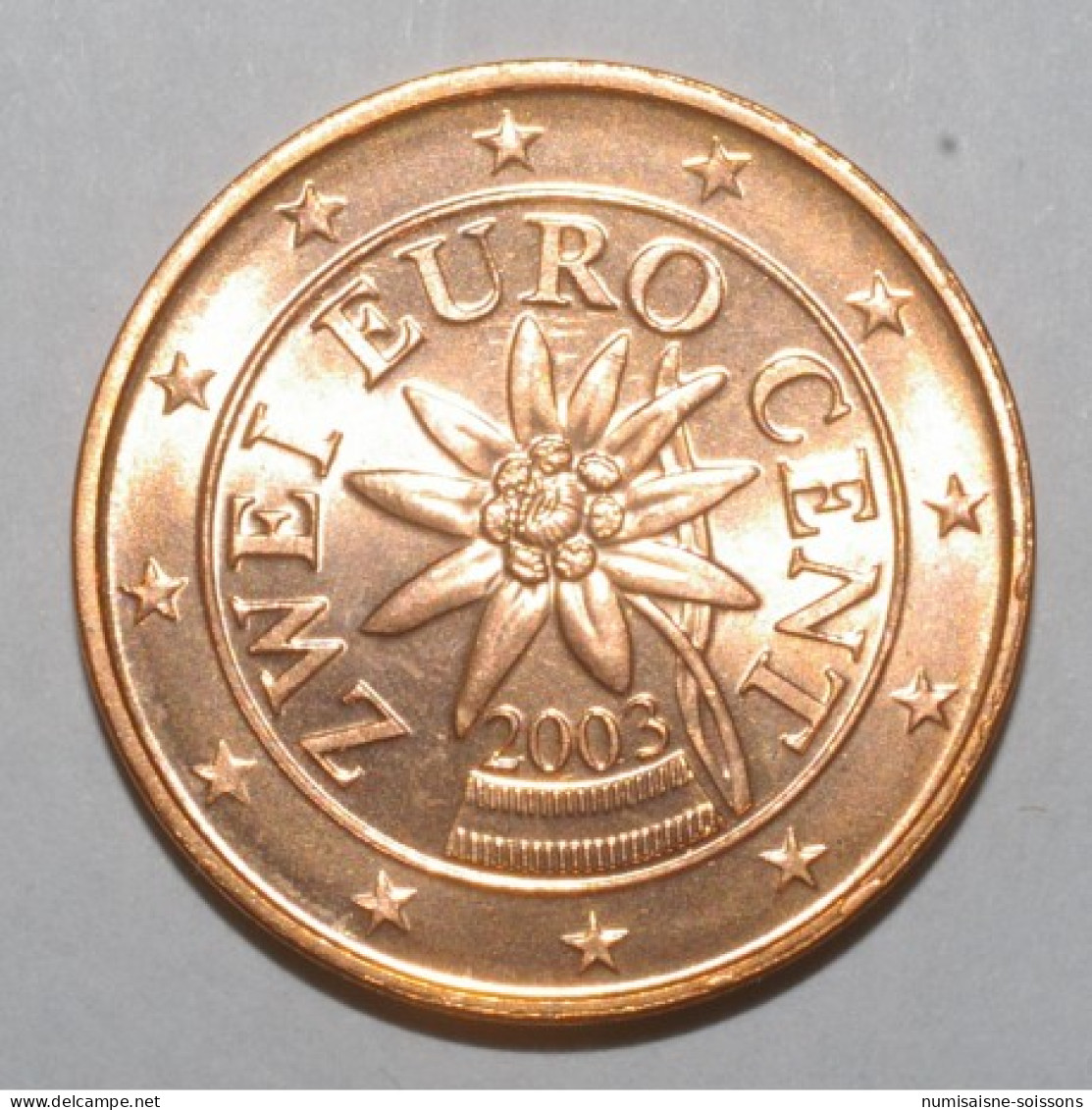 AUTRICHE - 2 CENT 2003 - EDELWEISS - SUPERBE A FLEUR DE COIN - Oostenrijk