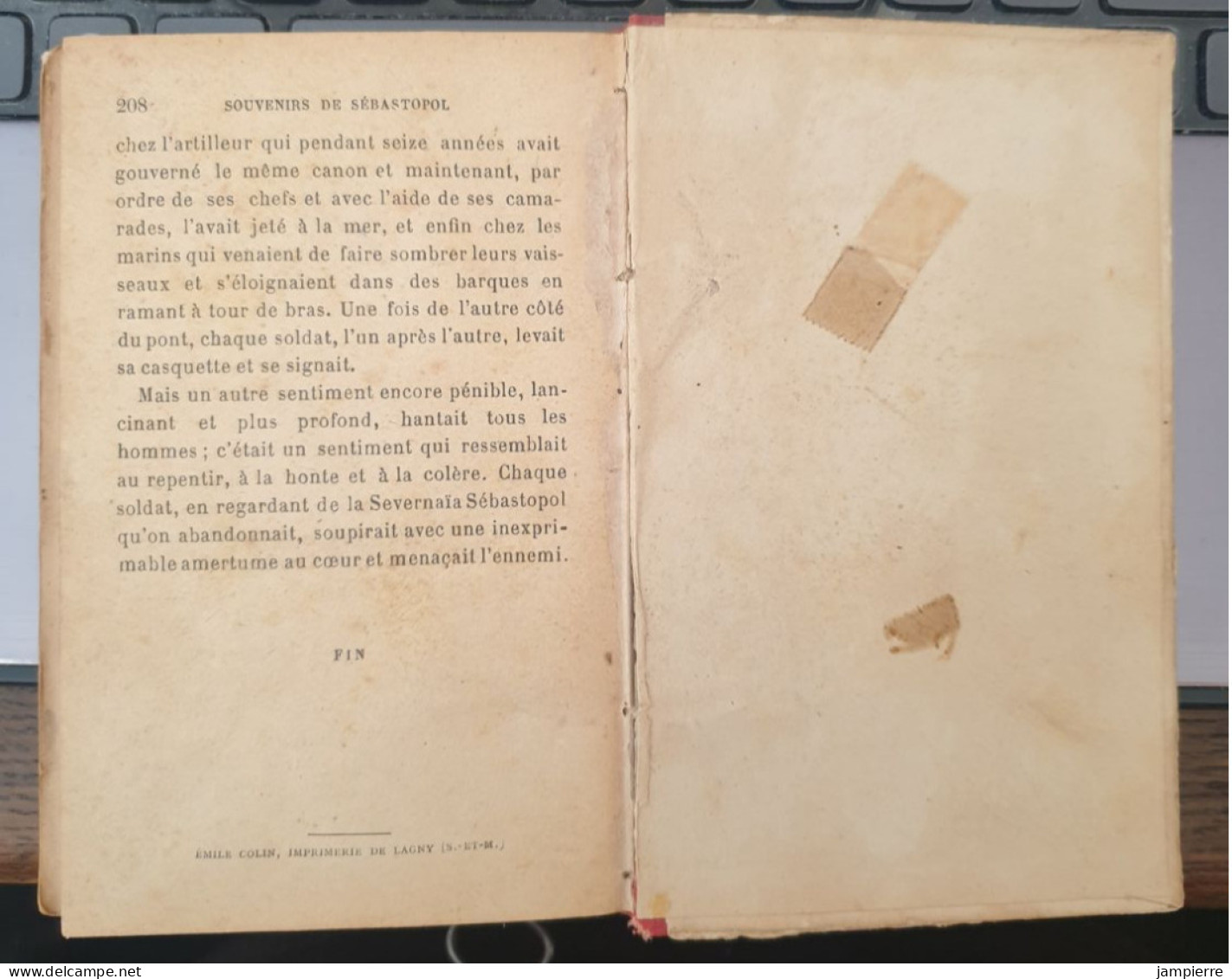 Sébastopol en mai et août 1855 - Comte Léon Tolstoi - Souvenirs - Edition Flammarion, circa 1900
