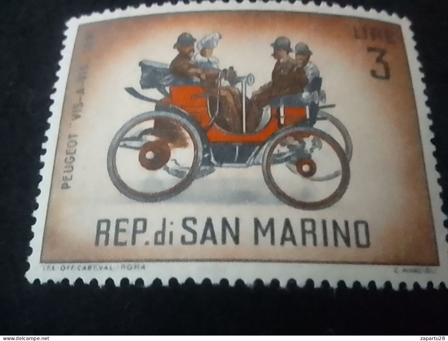 SAN MARİNO -1960-80     3   LİRE   DAMGASIZ - Unused Stamps