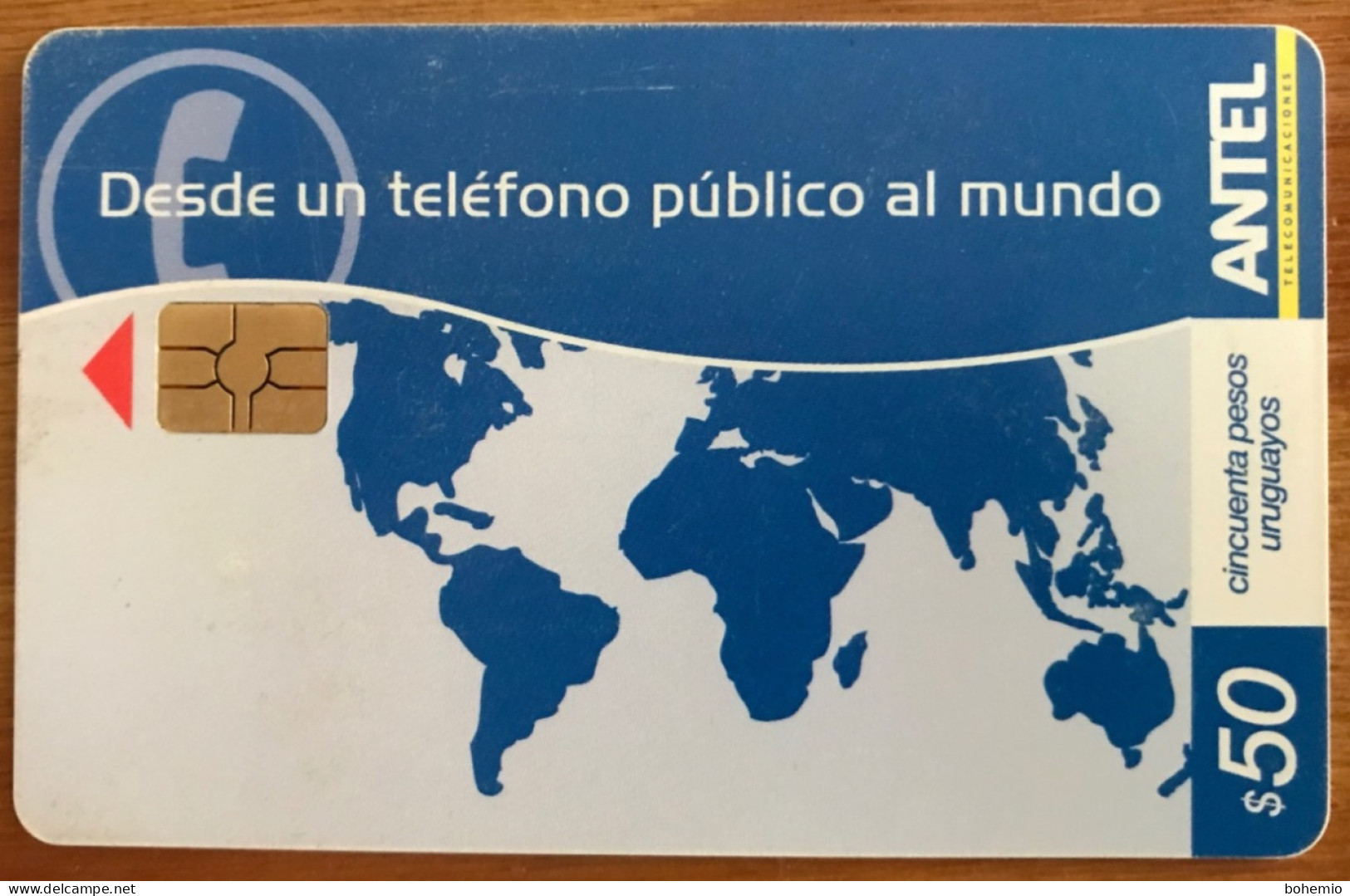Uruguay TC 507a Desde Un Teléfono Público Al Mundo - Uruguay