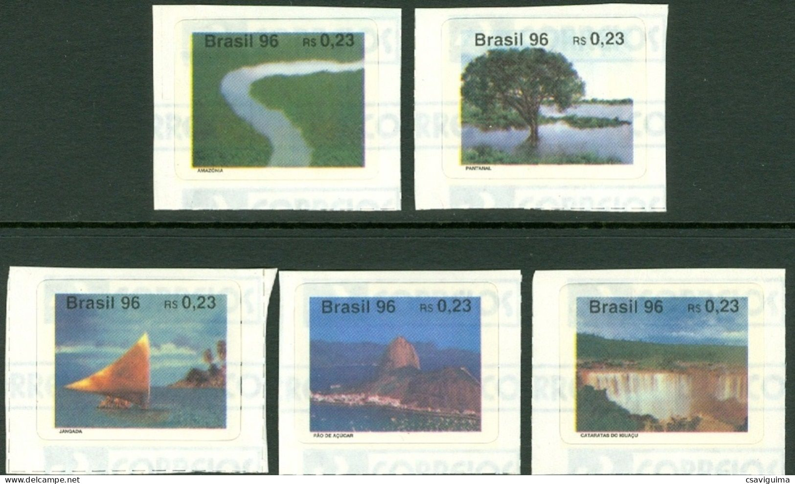 Brasil (Brazil) - 1996 - Tourism - Yv 2273/77 - Otros & Sin Clasificación