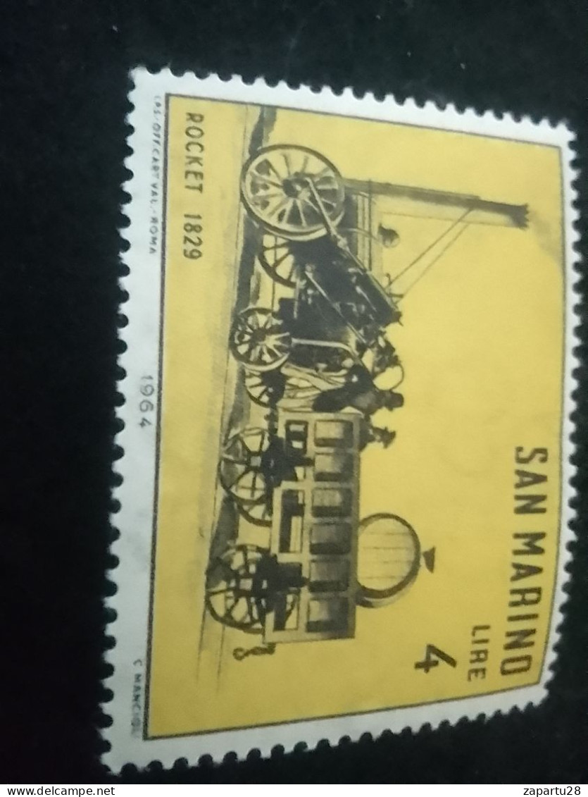 SAN MARİNO -1960-80     4  LİRE   DAMGASIZ - Unused Stamps