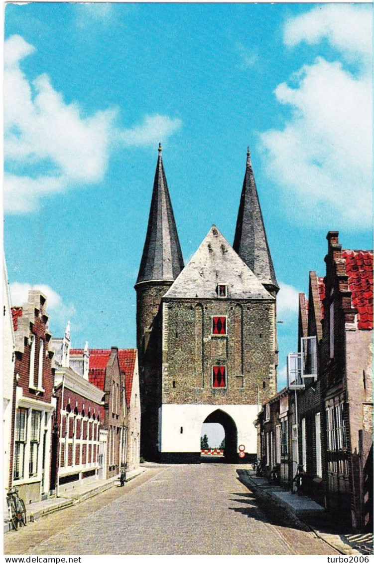 1971-1973 Zierikzee De Zuiderhavenpoort, Nobelpoort Etc 4 X Waarvan 3 X In Kleur Gelopen Met Zegel - Zierikzee