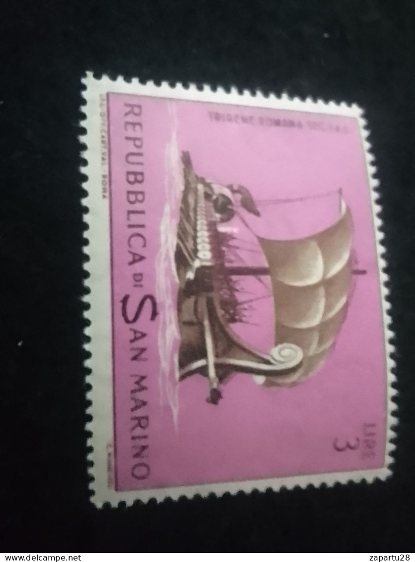 SAN MARİNO -1960-80     3  LİRE   DAMGASIZ - Unused Stamps