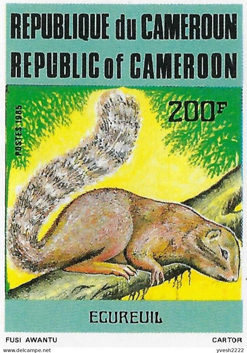 Cameroun 1985 Y&T 772. Feuillet De Luxe. Écureuil - Rodents