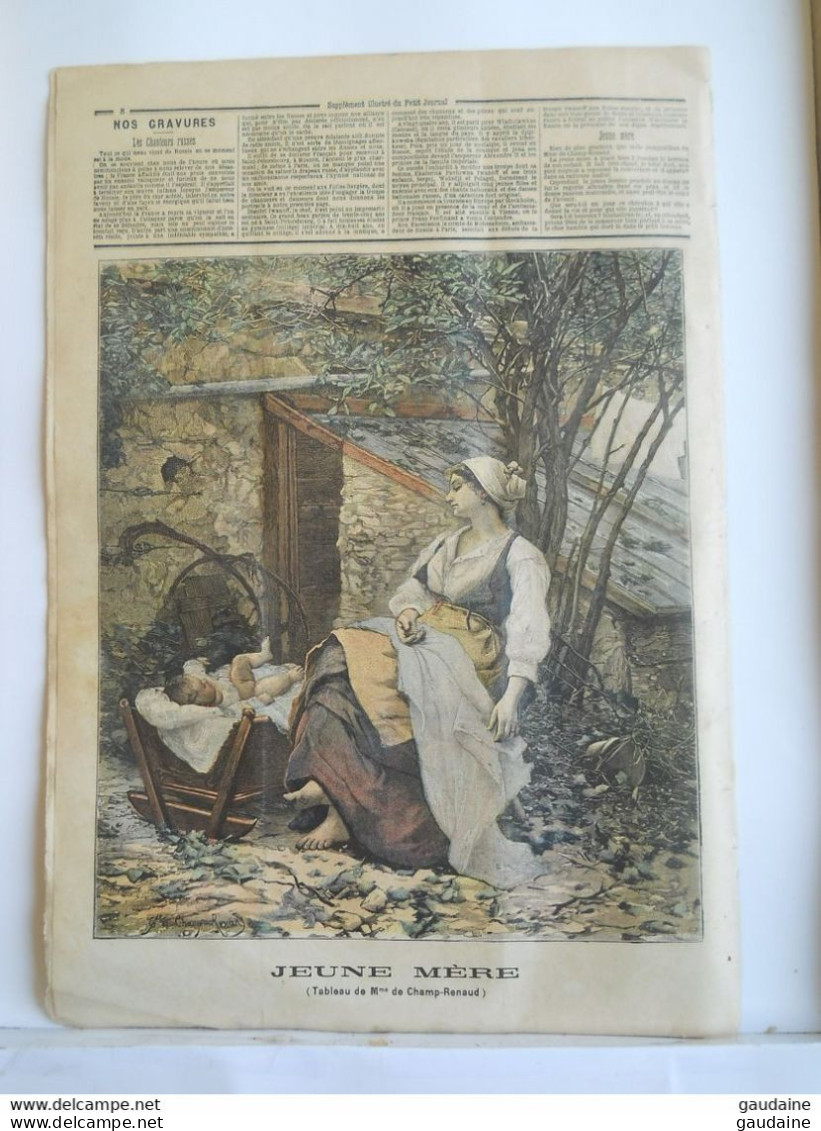 LE PETIT JOURNAL N°08 - 17 JANVIER 1891 – CHANTEURS RUSSES RUSSIE - Le Petit Journal