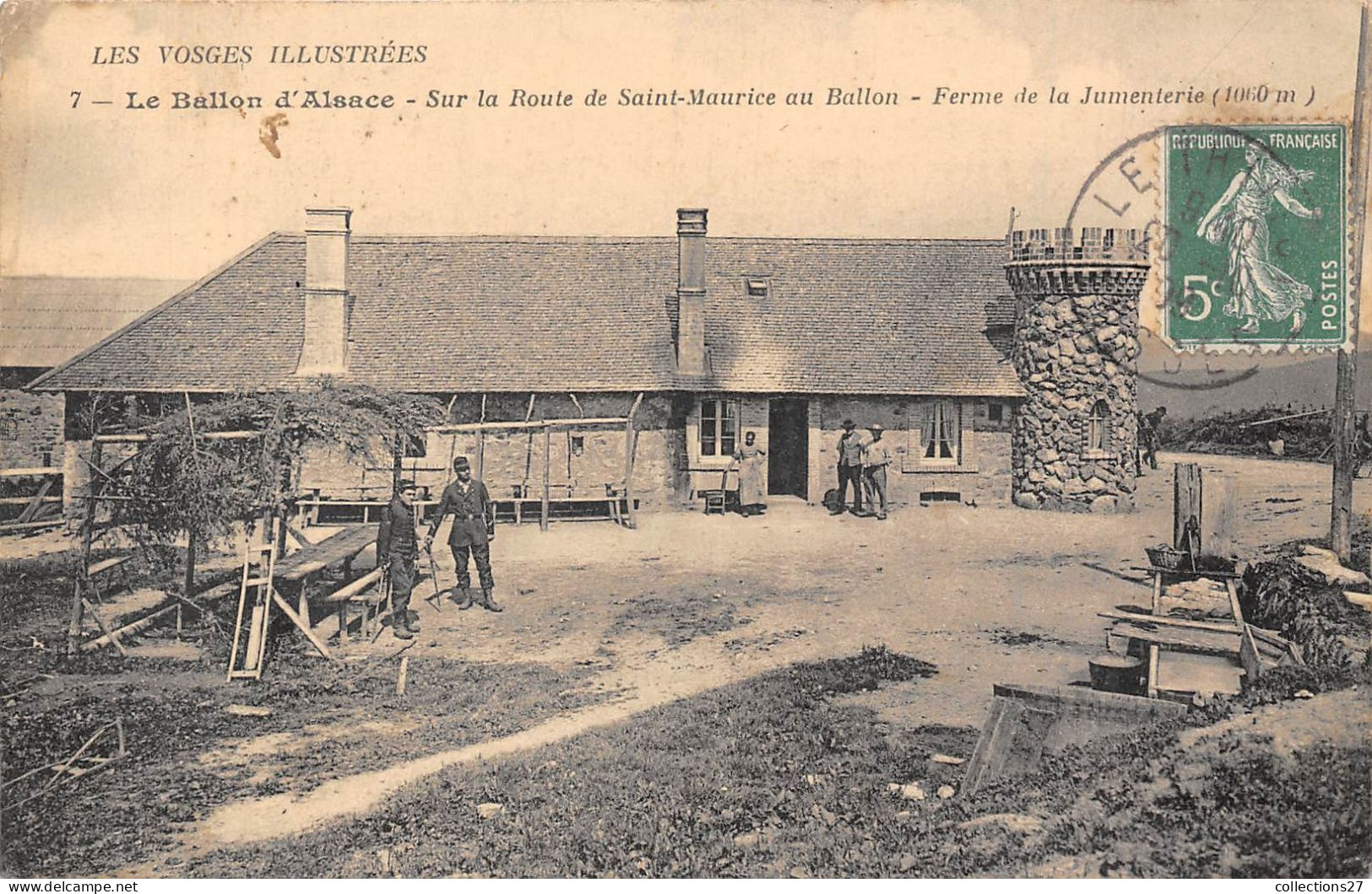 90-LE-PUIX- LE BALLON D'ALSACE- SUR LA ROUTE DE SAINT-MAURICE AU BALLON - FERME DE LA JUMENTERIE - Autres & Non Classés