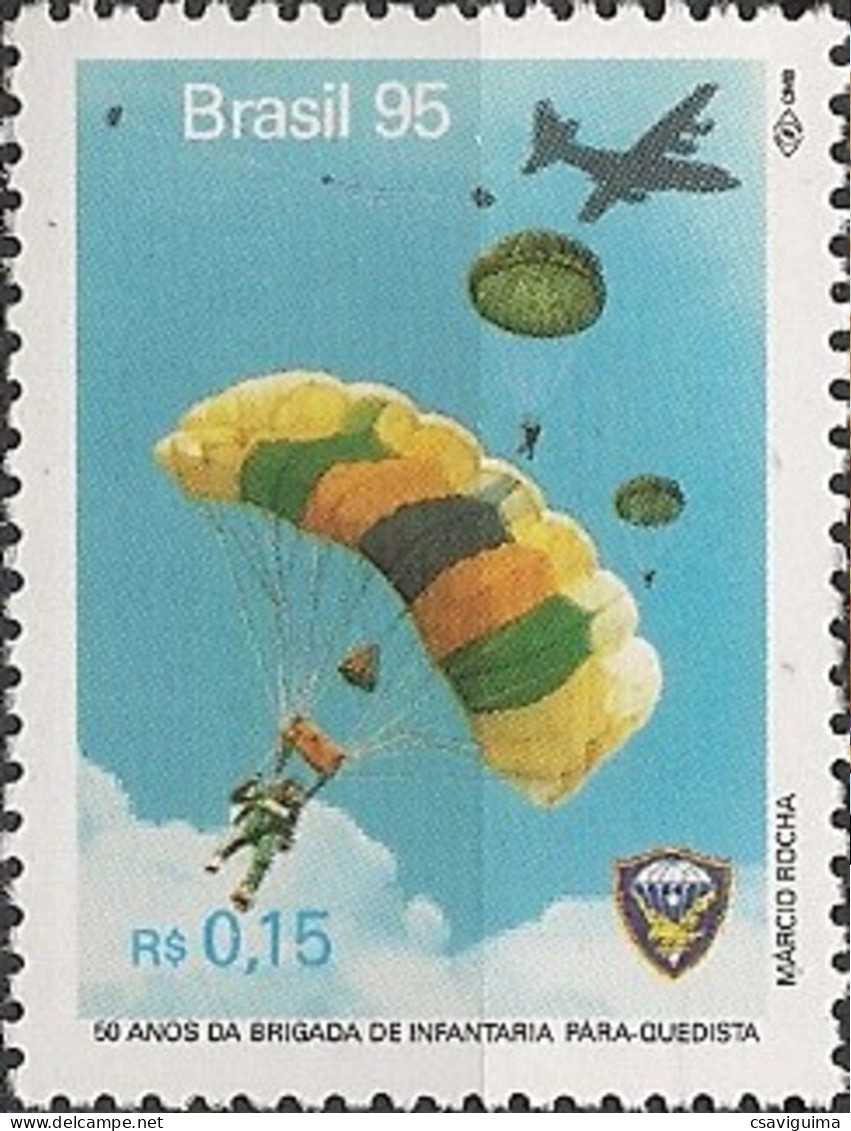 Brasil (Brazil) - 1995 - Parachutting  - Yv 2238 - Parachutting