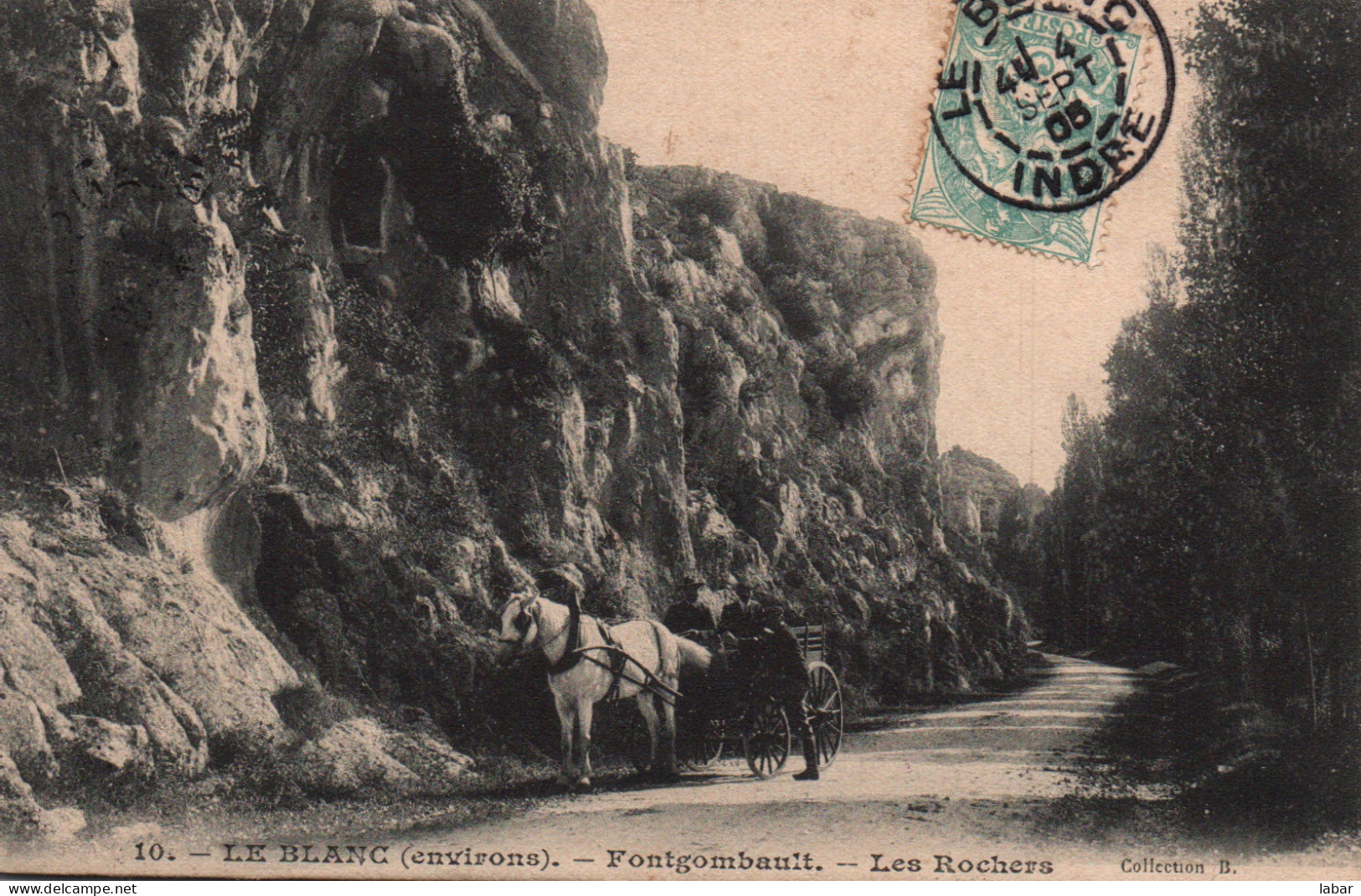 CPA 36 LE BLANC Fontgombault Les Rochers - Le Blanc