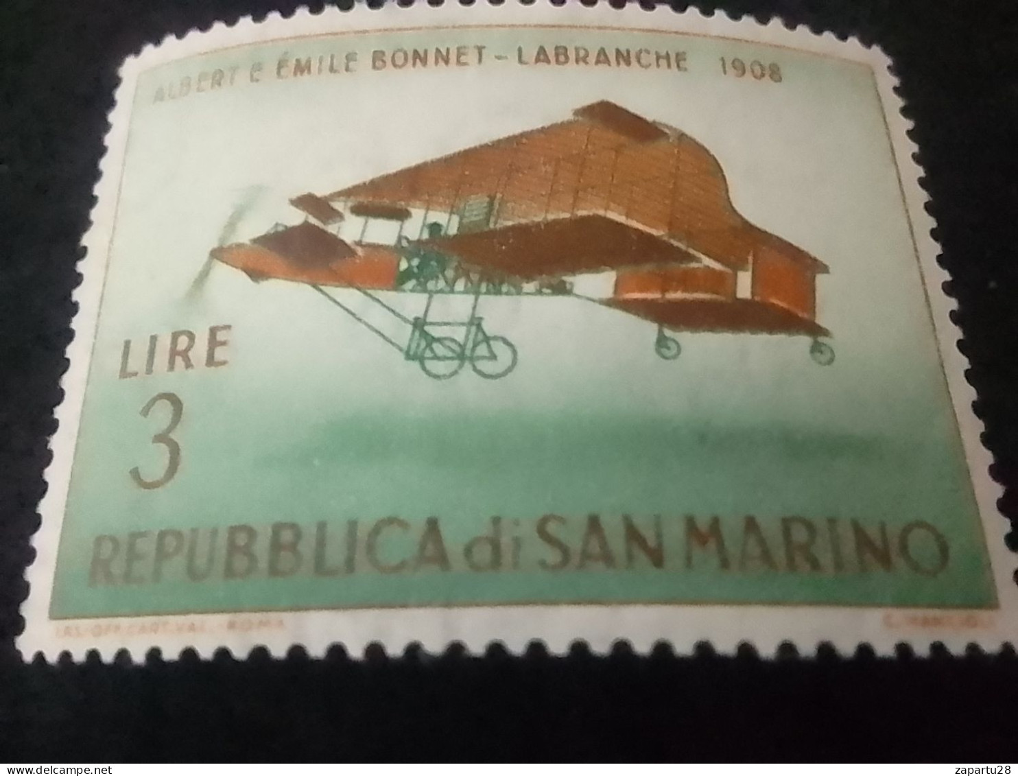 SAN MARİNO -1960-80    3  LİRE   DAMGASIZ - Unused Stamps