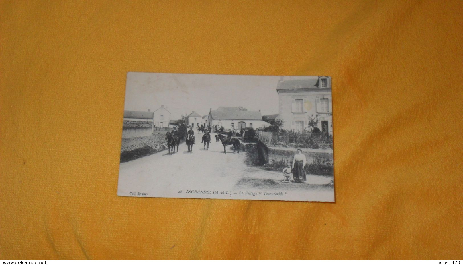 CARTE POSTALE ANCIENNE NON CIRCULEE DATE ?../ INGRANDES.- LE VILLAGE TOURNEBRIDE...ANIMEE.. - Ingrandes