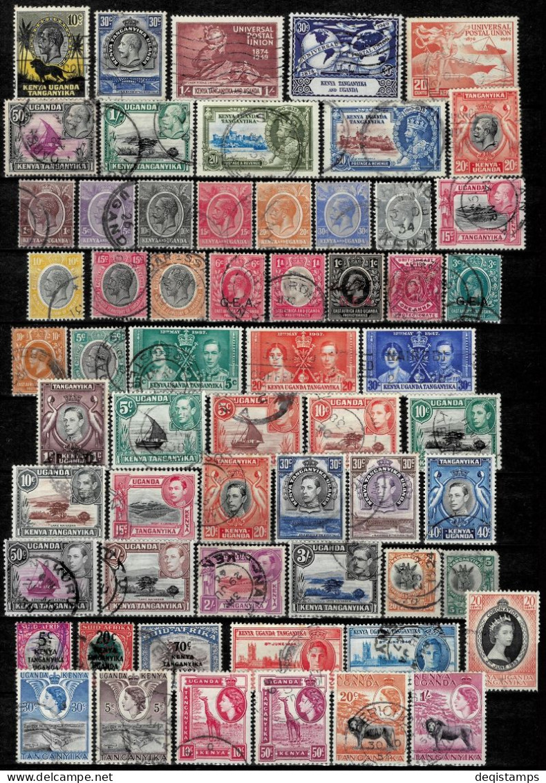 GB Kenya Uganda And Tanganyika 1900/1960  Used Collection - Kenya, Ouganda & Tanganyika