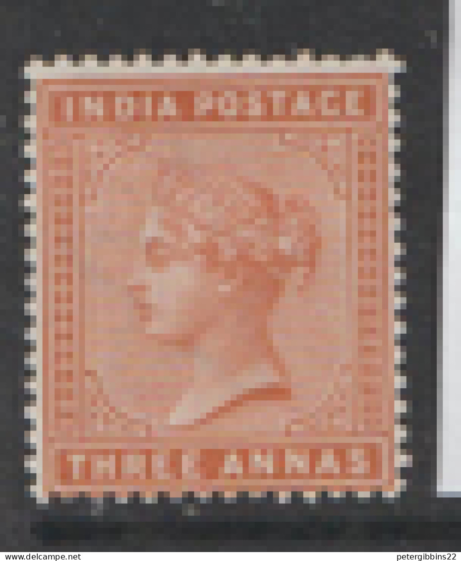 India 1882  SG  93  3a   Orange  Mounted ,mint - 1882-1901 Imperio