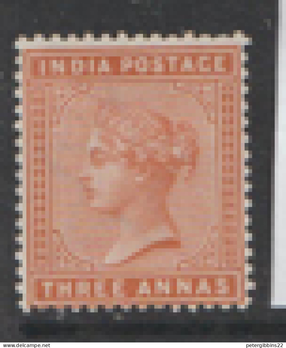India 1882  SG  93  3a   Orange  Mounted ,mint - 1882-1901 Empire