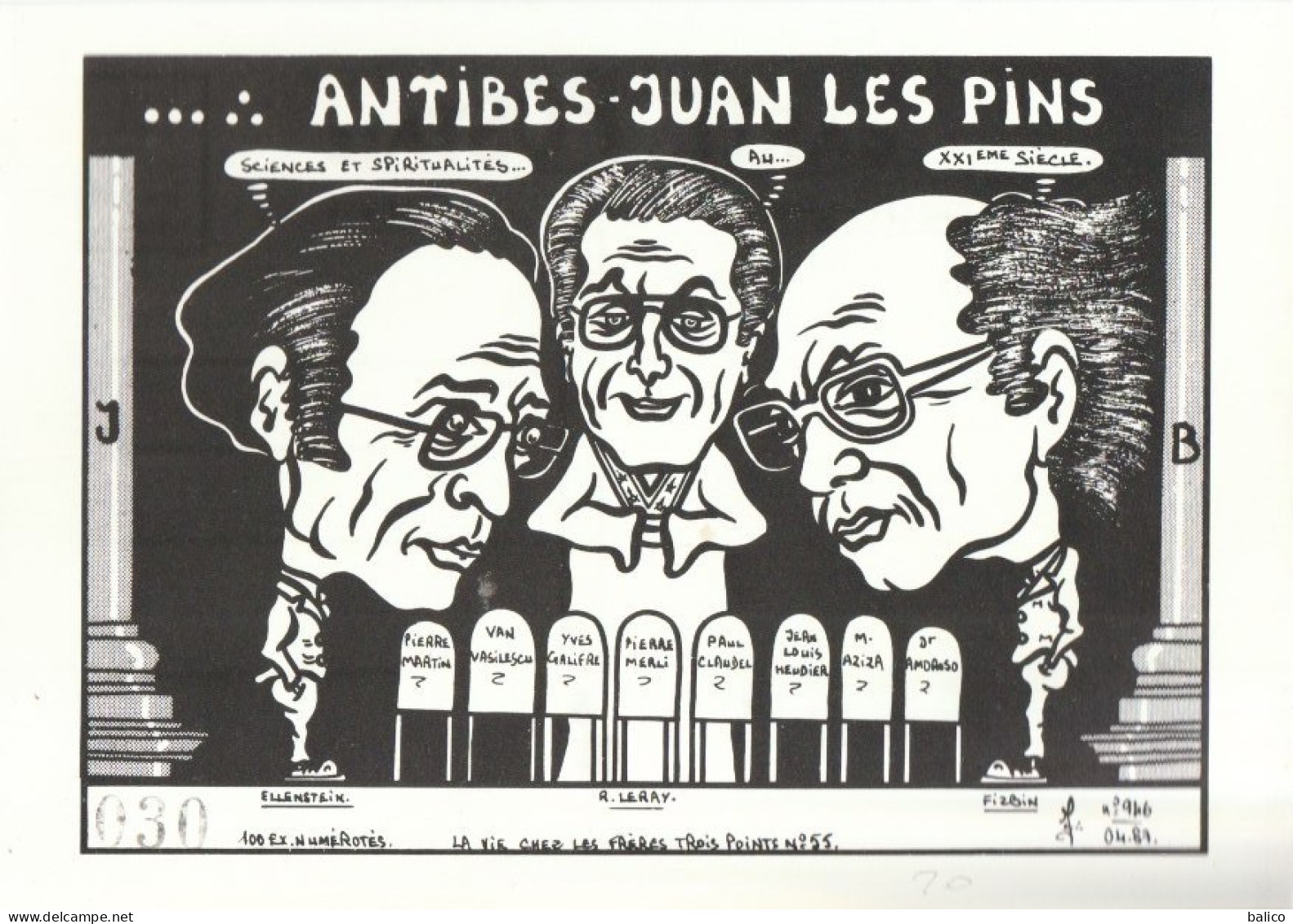 Antibes - Juan Les Pins -  Illustré Par, Jacques Lardie  - 100 Ex - Lardie