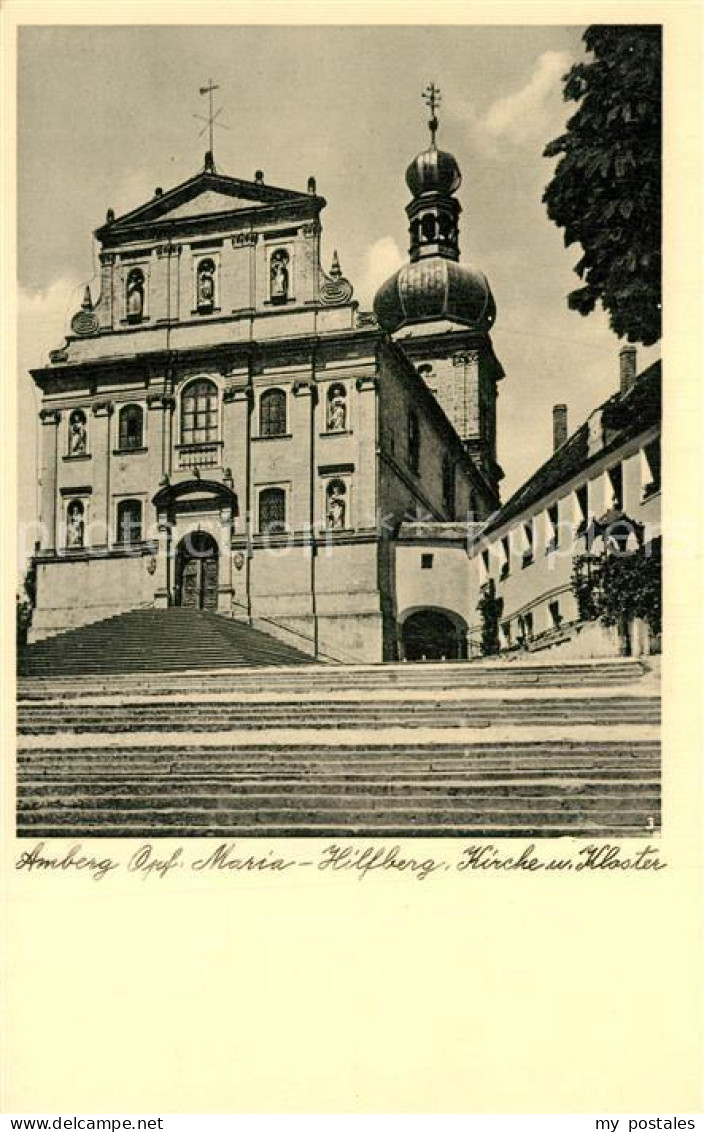 73545356 Amberg Oberpfalz Maria Hilfberg Kirche Kloster Amberg Oberpfalz - Amberg