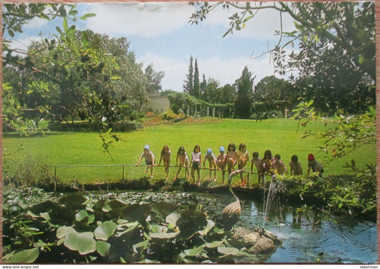 ISRAEL KIBBUTZ BEIT HASHITA GILBOA AK SHANA TOVA NEW YEAR JUDAICA PC CP POSTKARTE CARTE POSTALE POSTCARD ANSICHTSKARTE - Adesivi Di Alberghi