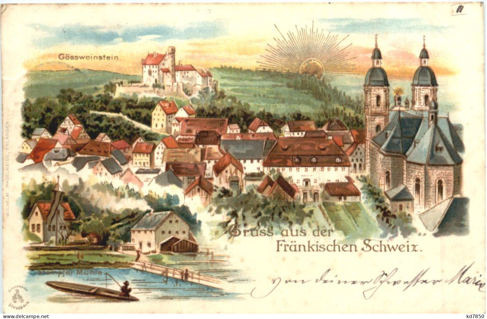 Gruss Aus Gössweinstein - Litho - Forchheim
