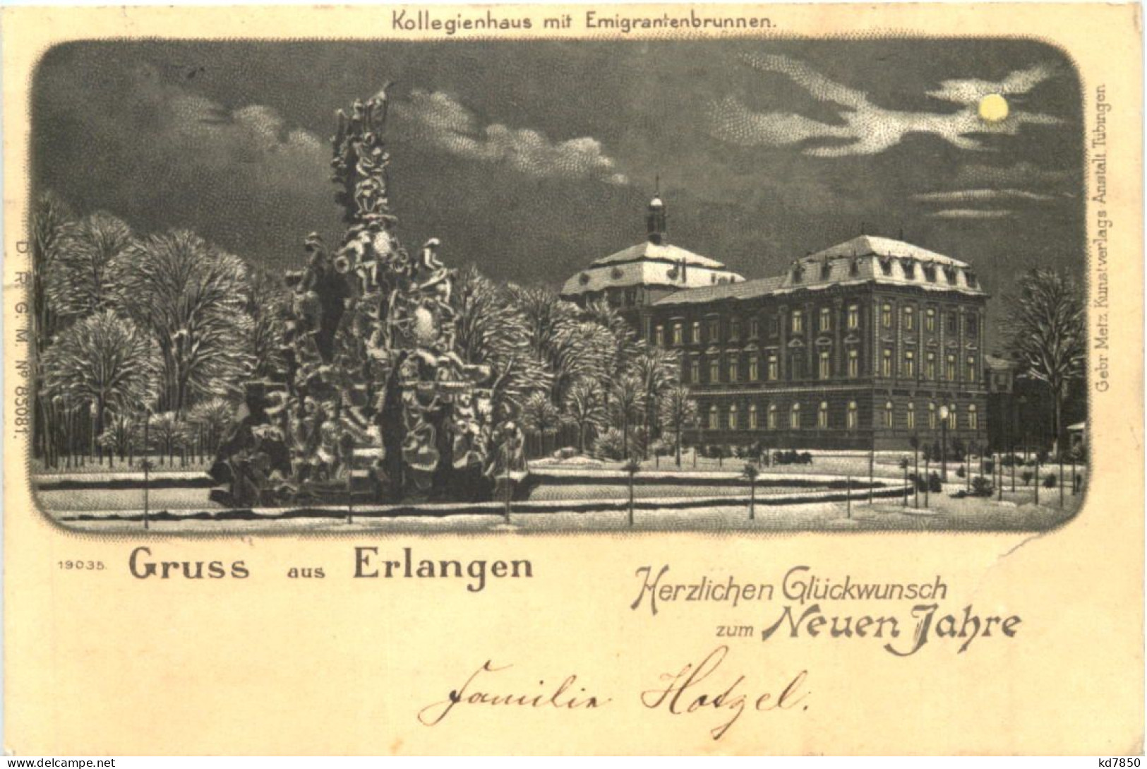 Gruss Aus Erlangen - Litho - Erlangen