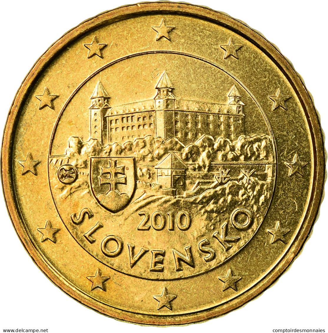 Slovaquie, 50 Euro Cent, 2010, SPL, Laiton, KM:100 - Slovacchia