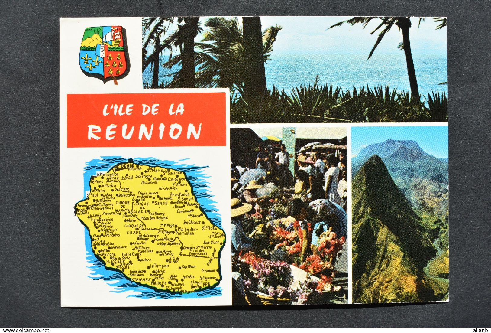 Réunion - CFA Arphila 75 N° 421 Sur Carte Postale De Saint Denis Du 6 Mars 1974 - Empreinte Sécap - Cartas & Documentos