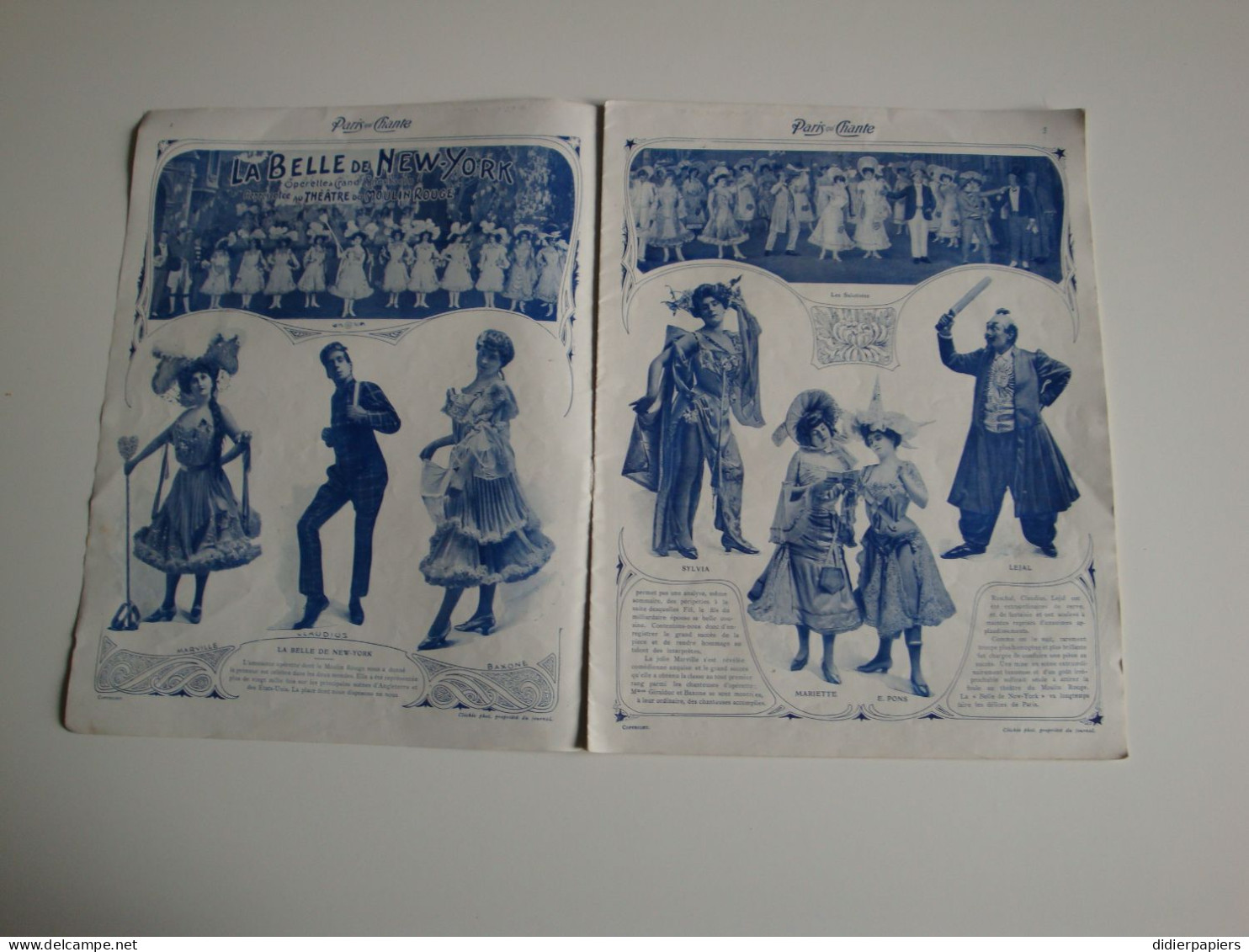 Paris Qui Chante Partition Musicale 1er Année 1903,la Belle De New-York Au Moulin Rouge - Partitions Musicales Anciennes
