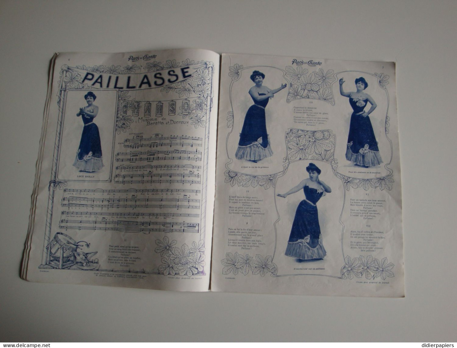 Paris Qui Chante Partition Musicale 1er Année 1903,la Belle De New-York Au Moulin Rouge - Partitions Musicales Anciennes