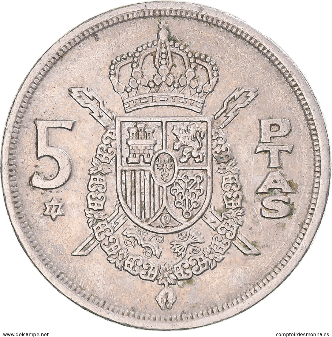 Monnaie, Espagne, 5 Pesetas, 1977 - 5 Pesetas
