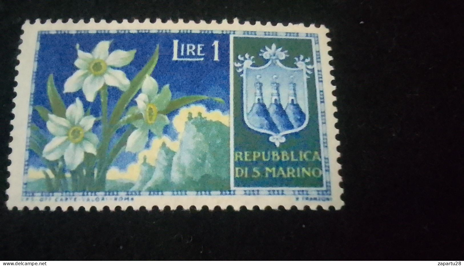 SAN MARİNO -1960-80    1      LİRE   DAMGASIZ - Unused Stamps