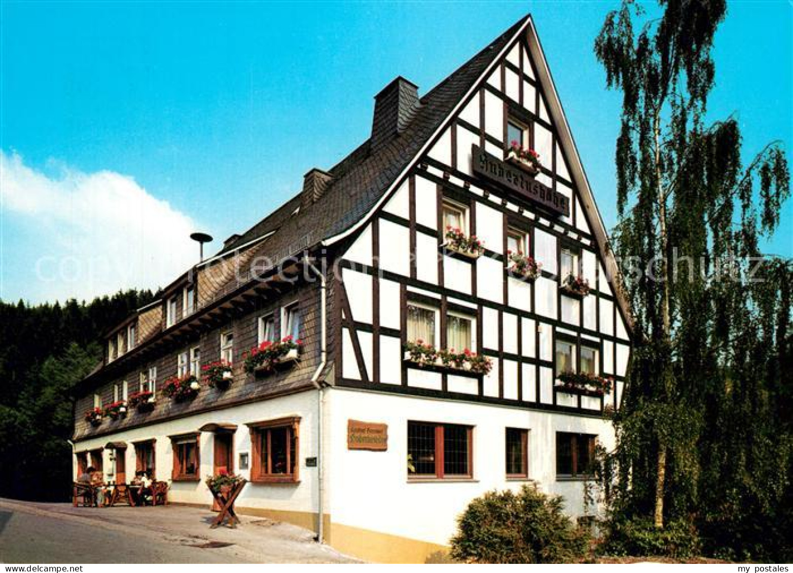 73544893 Latrop Sauerland Gasthof Pension Hubertushoehe Fachwerk Latrop Sauerlan - Schmallenberg