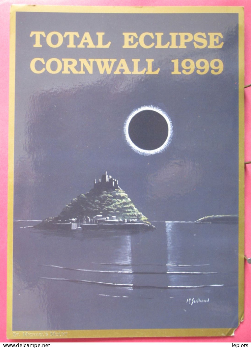 Visuel Très Peu Courant - Angleterre - Total Eclipse Cornwall 1999 - St. Michael's Mount - St Michael's Mount
