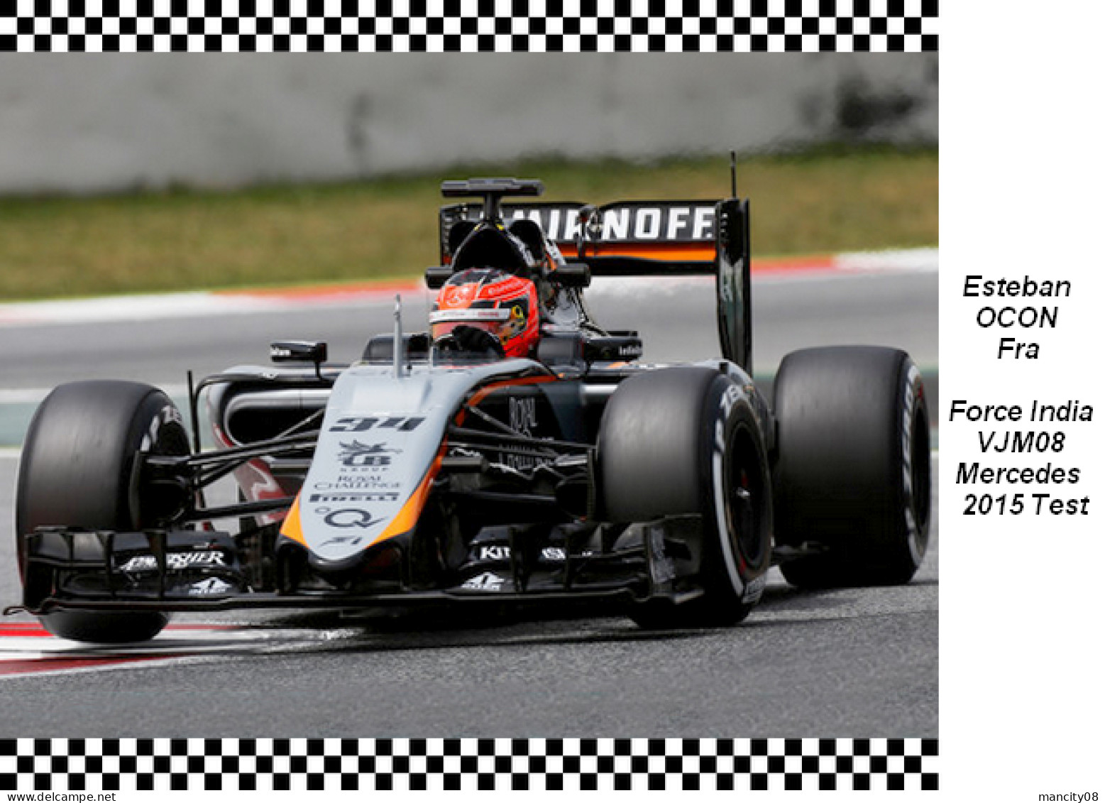 Esteban  Ocon  Force India VJM08   2015 Test - Grand Prix / F1