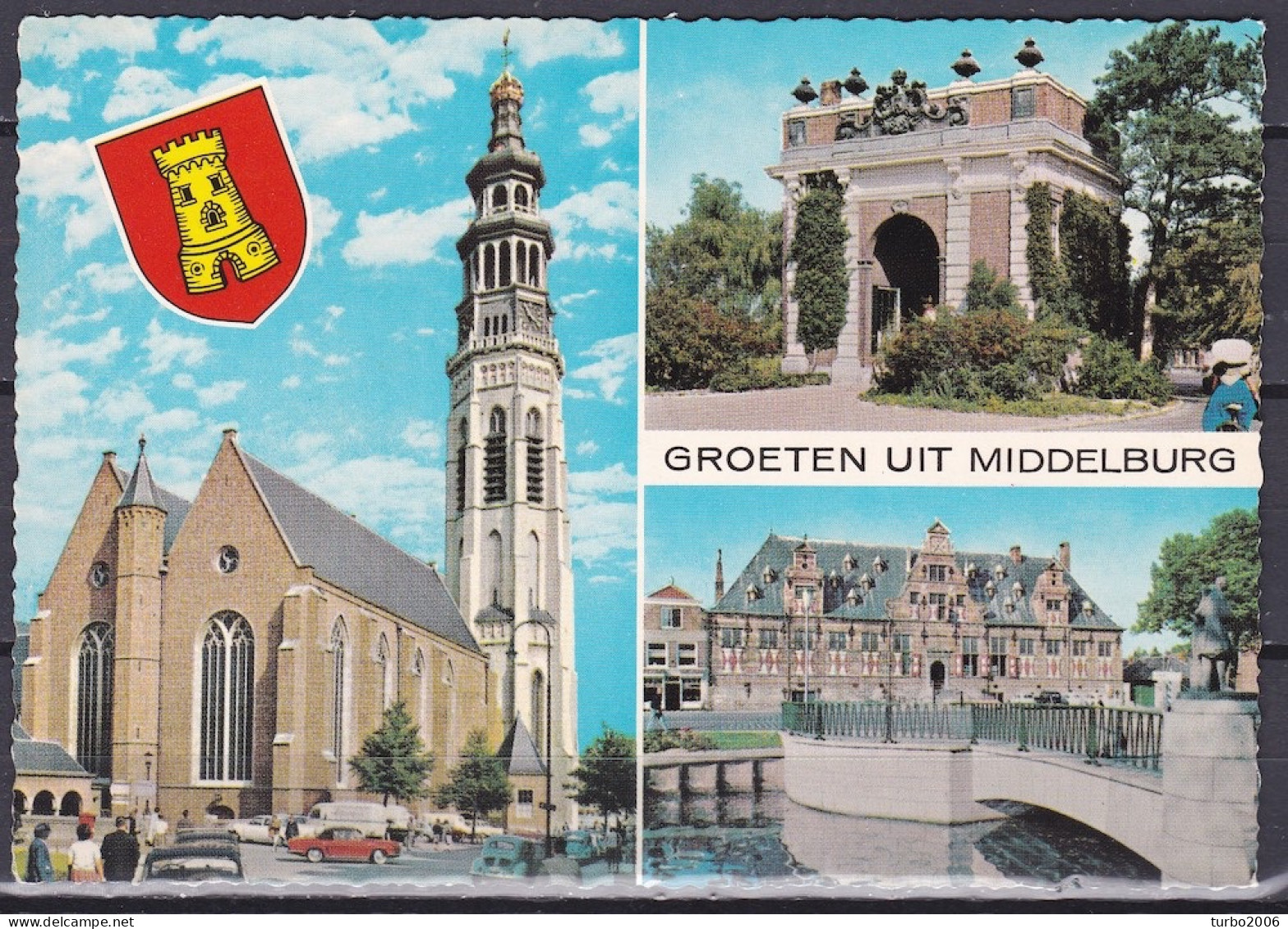 1970 / 1980 Middelburg Kuyperspoort, Gemeentehuis, Molen Etc. 7 X In Kleur Blanco / 2 X Gelopen Met Zegel - Middelburg