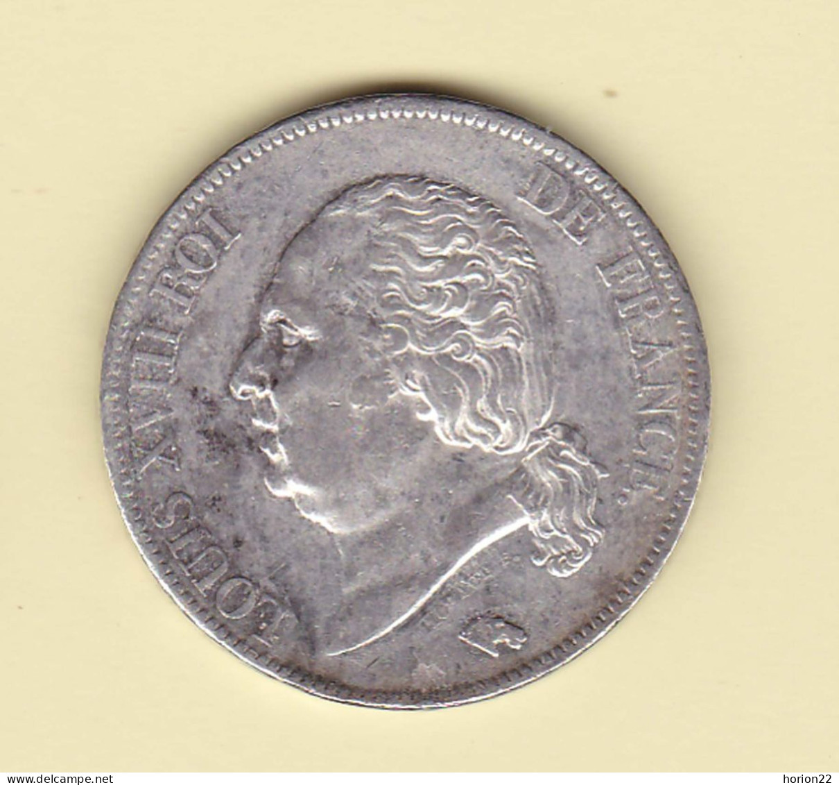 5 FRANCS LOUIS XVIII 1821 A - 5 Francs