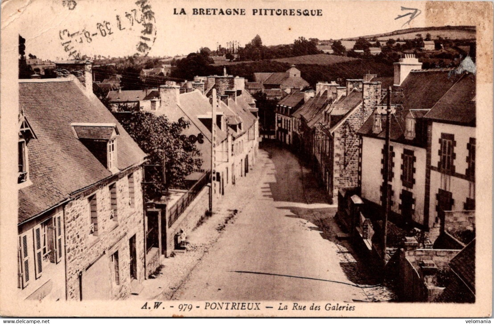 S15408 Cpa 22 Pontrieux - La Rue Des Galeries - Pontrieux