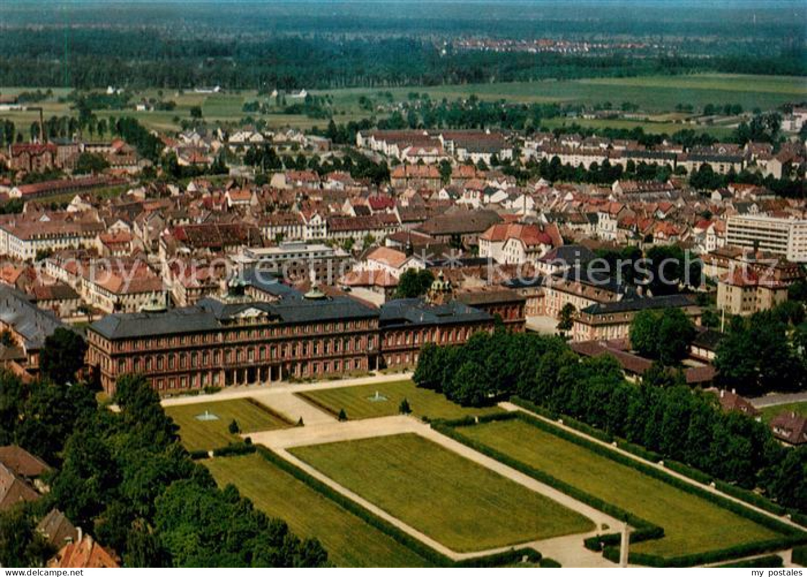 73544546 Rastatt Fliegeraufnahme Schloss Rastatt - Rastatt