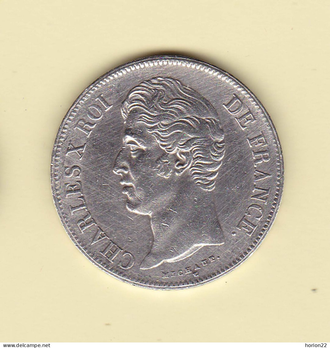 5 FRANCS CHARLES X 1828 H - 5 Francs