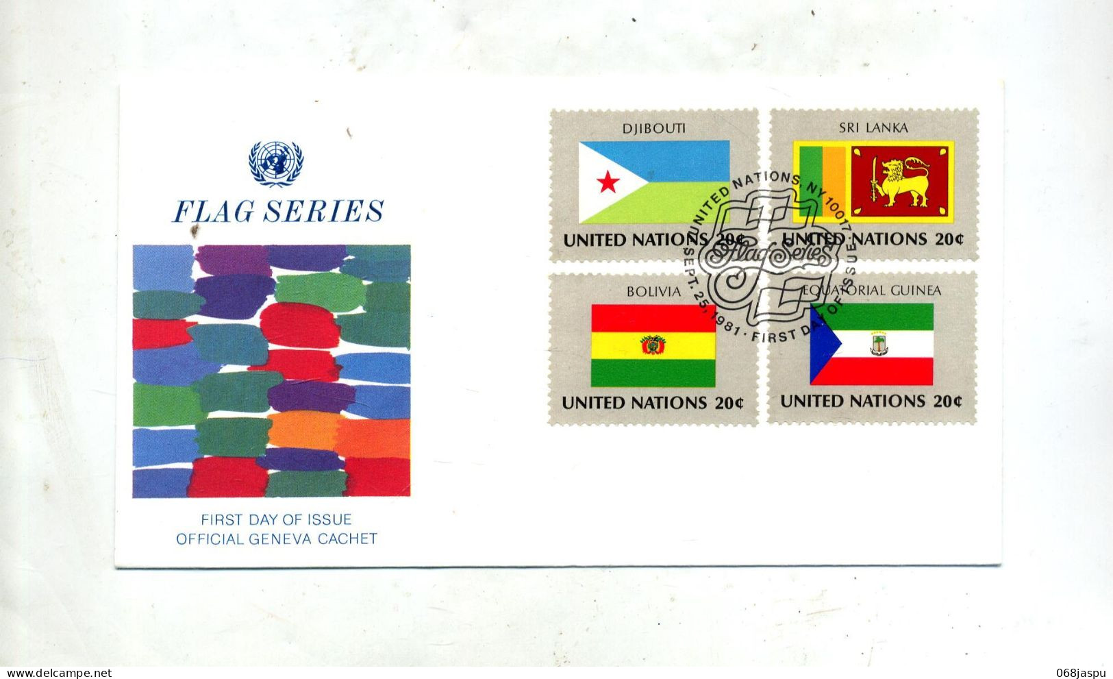 Lettre Fdc 1981 Drapeau - FDC