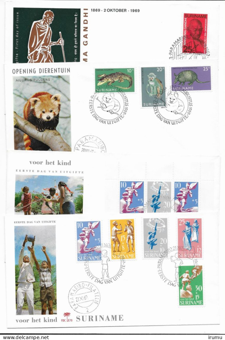 Suriname 1966-70 11 FDC’s (SN 2606) - Suriname ... - 1975