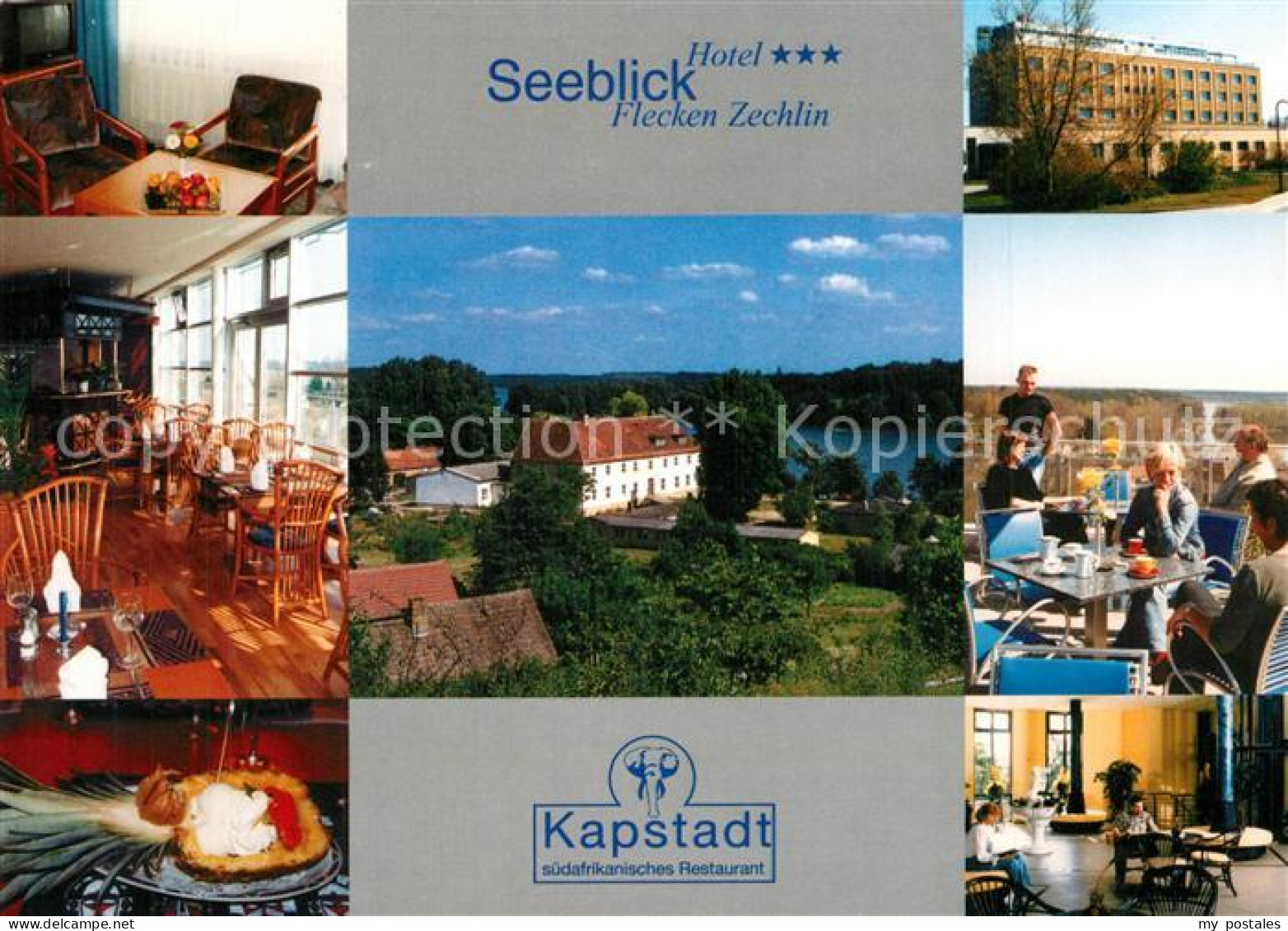 73544202 Flecken Zechlin Hotel Seeblick Restaurant Terrasse Flecken Zechlin - Zechlinerhütte