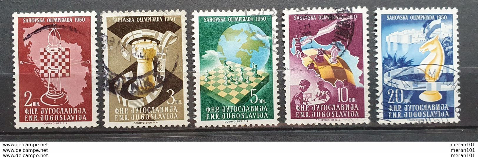 Jugoslawien 1950, Mi 616-20 Gestempelt - Used Stamps