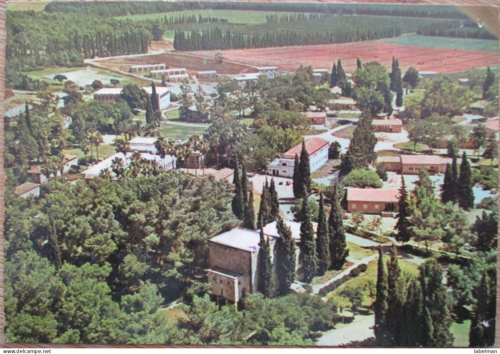 ISRAEL JUDAICA KIBBUTZ GVAT MIGDAL HAEMEK SHANA TOVA NEW YEAR CARD CP PC POSTKARTE CARTE POSTALE POSTCARD ANSICHTSKARTE - Hotelaufkleber